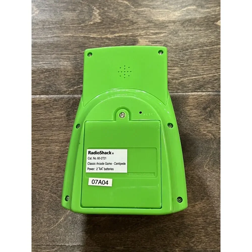Centipede Green Handheld Game Classic Atari Arcade RadioShack Tested Works